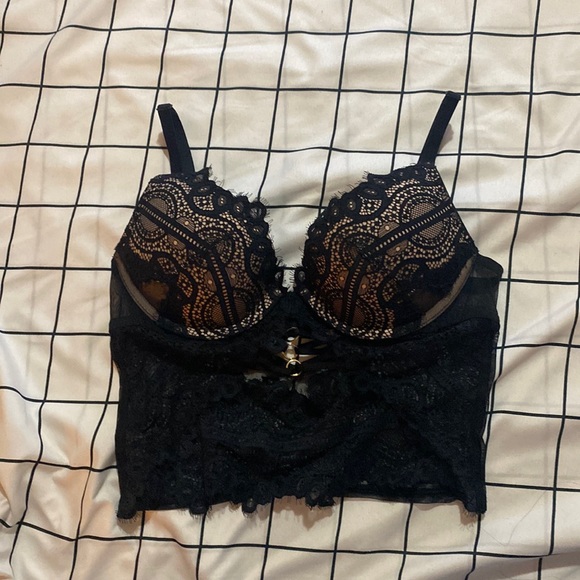 La Senza Lace Bustier/Bralette 🖤🤎 - Picture 2 of 6